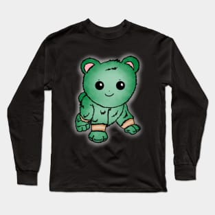 Cute Green Baby Bear Long Sleeve T-Shirt